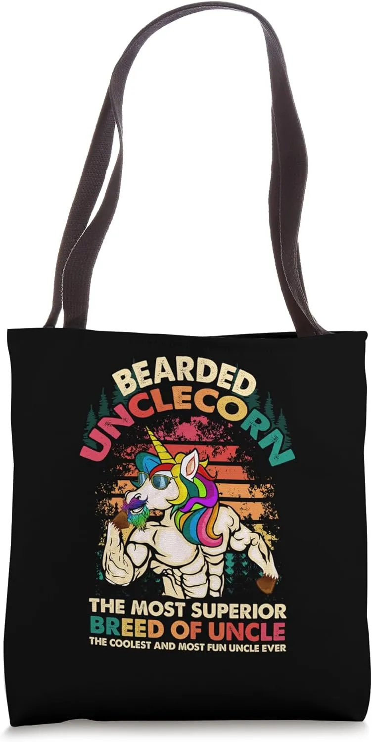 Bearded Unclecorn The Most Superior Breed Of Uncle Unicorn Tote Bag