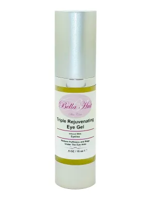 Bellahut Triple Rejuvenating Eye Gel (.5 OZ) - Treats Eye Bags and puffiness around the eye area and under the eyes with Bellahut's concentrated peptide formula. Made in USA.