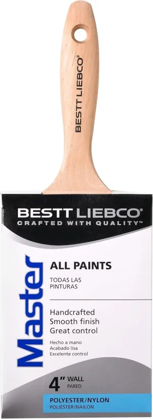 Bestt Liebco 552565700 Master Polyester/Nylon Trim & Wall Brush, 4 in.