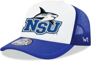 BH Fashion Company Nova Southeastern University Sharks NSU Trucker Mesh Snapback Jumbo Cap, Royal Blue