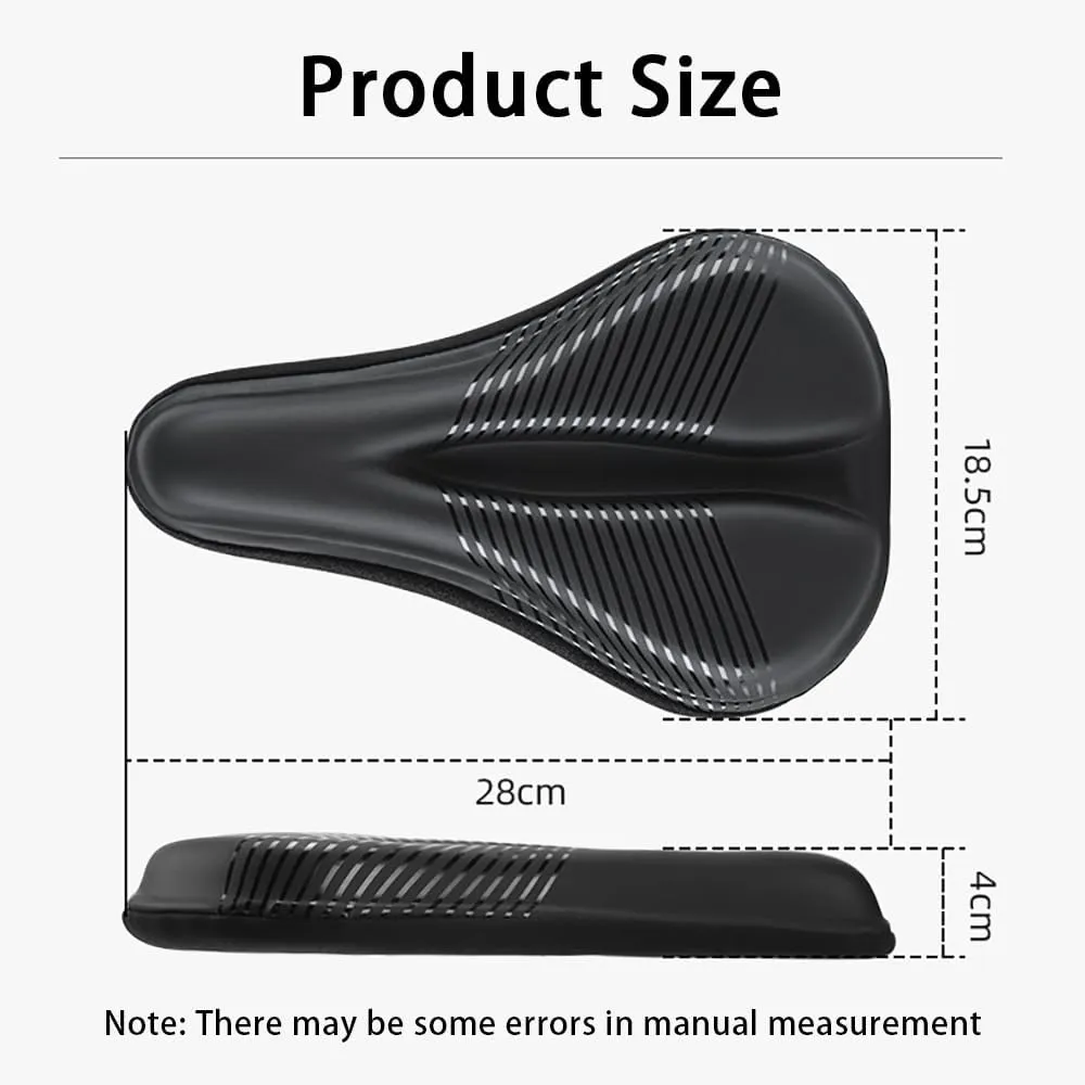 Bike Seat Cushion for Merida Big Nine XT Big Seven Big Trail Big Trail 500, Soft Comfort Breathable Bike Seat Cover Gel Padded Bike Seat Cover for Men & Women Waterproof Bike Cushion,B