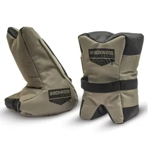 BIRCHWOOD CASEY Tactical Tac-Match Bag Set | Durable Abrasion-Resistant Nylon Front & Rear Filled Shooting Bags for Tactical Rifles