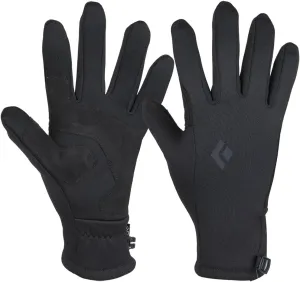 BLACK DIAMOND Heavyweight Screentap Gloves Touchscreen Fleece Liners for Running, Commuting, Hiking, Black-NPF, Medium