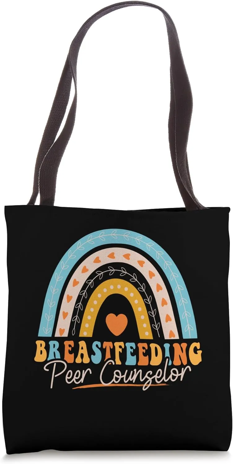 Breastfeeding Peer Counselor Rainbow Appreciation Tote Bag