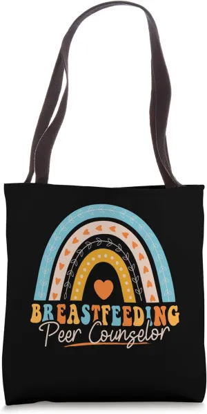 Breastfeeding Peer Counselor Rainbow Appreciation Tote Bag