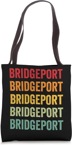 Bridgeport Rainbow Repetition, Bridgeport City Tote Bag