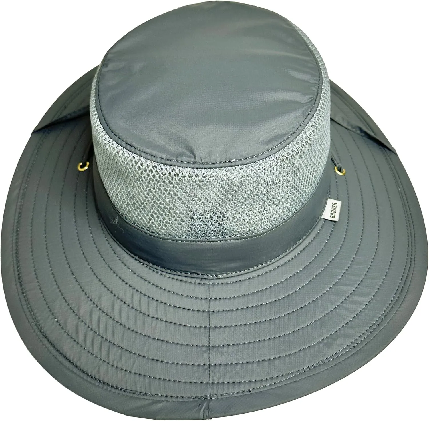 Broner Ripstop Nylon Floatable Outdoor Sun Hat with Nylon Mesh Side Panels