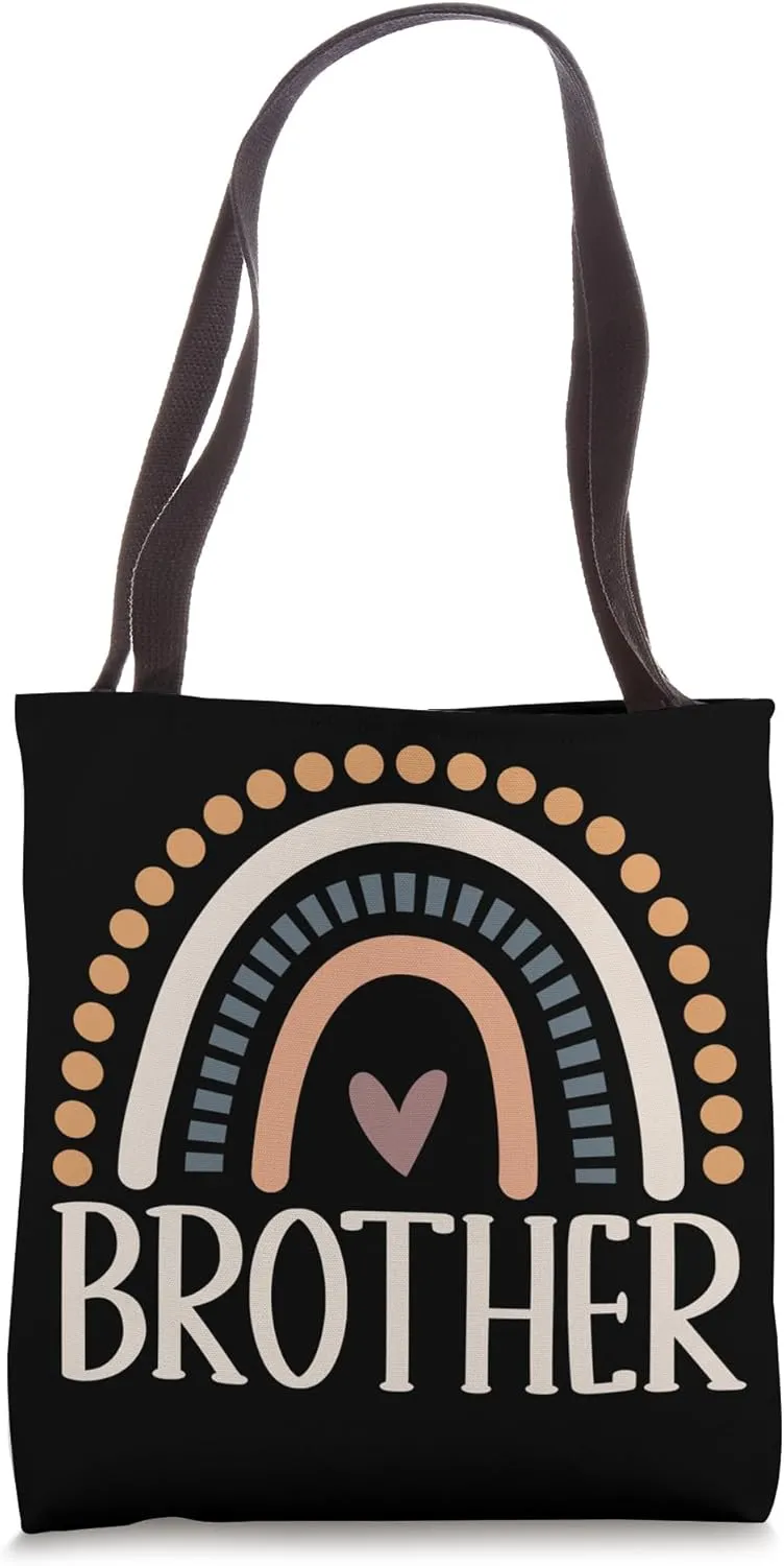 Brother Boho Rainbow Brother Tote Bag