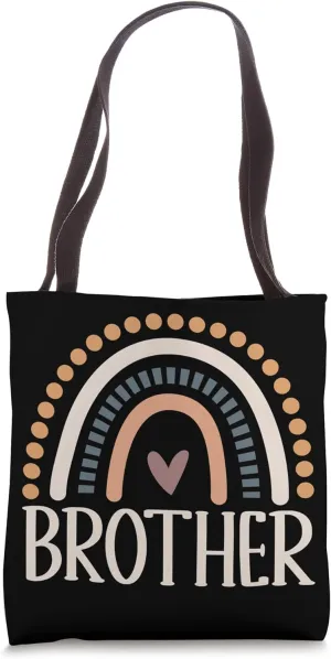 Brother Boho Rainbow Brother Tote Bag