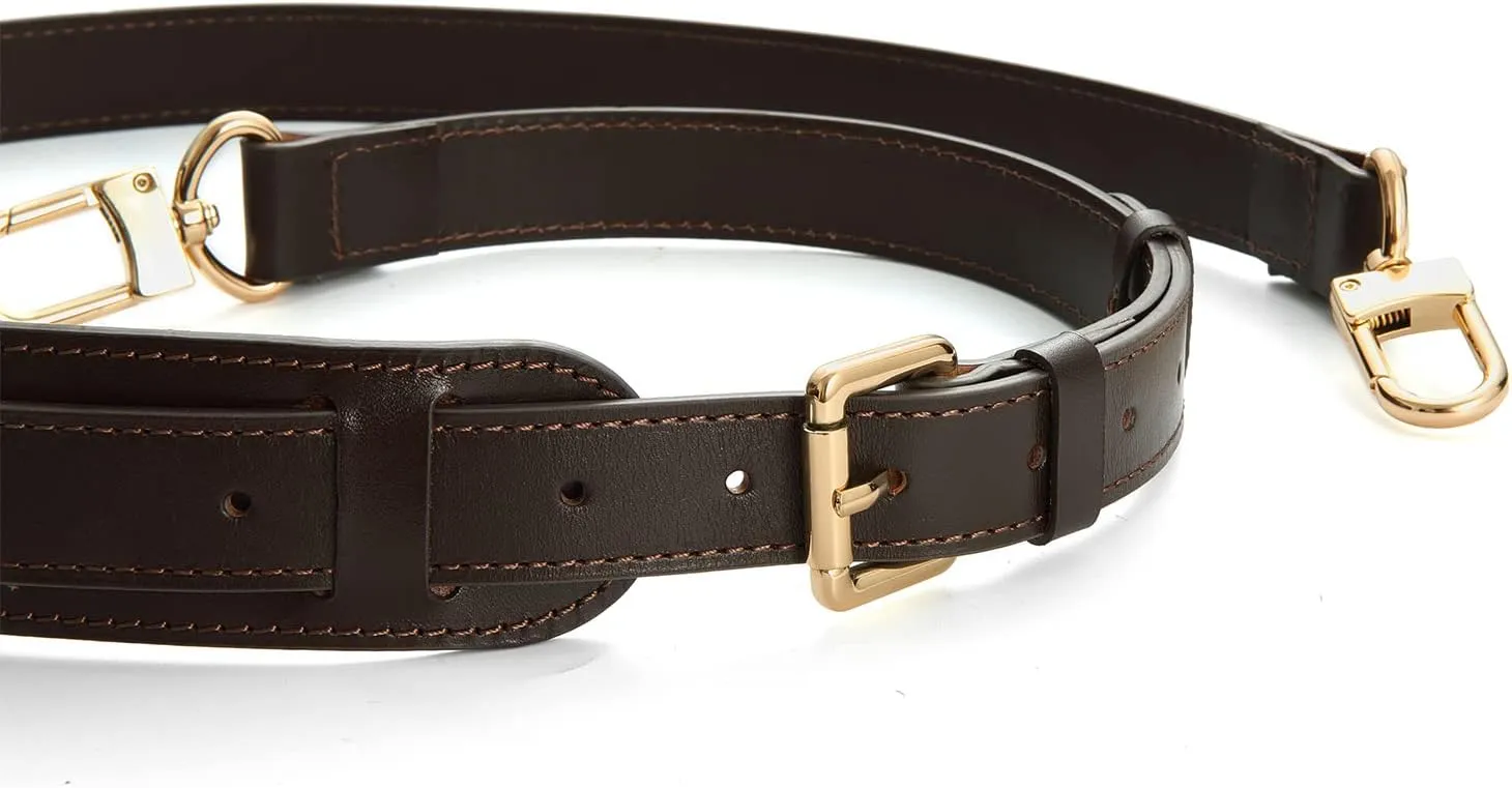 Brown Leather Cross Body Replacement Strap for Keep All 45 50 55 Speedy 35 40
