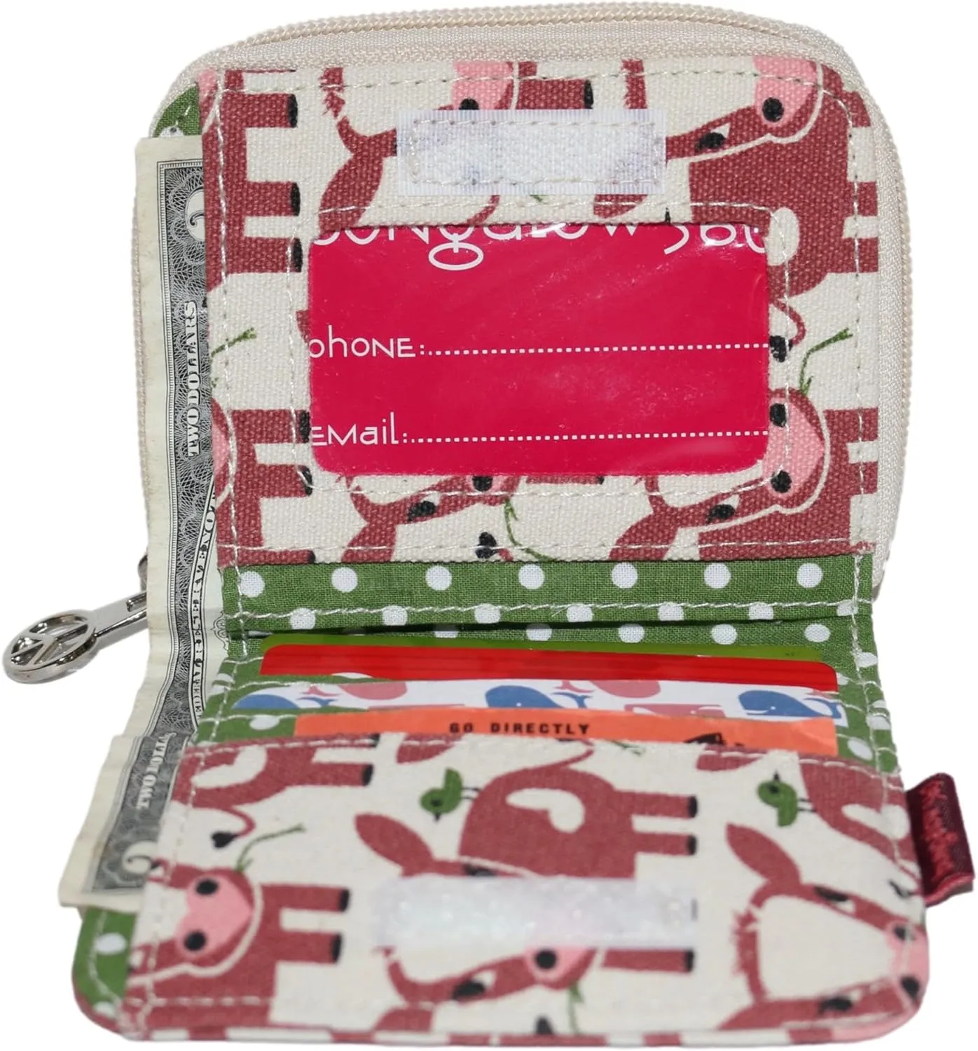 bungalow 360 Billfold Vegan Wallet (Cow)