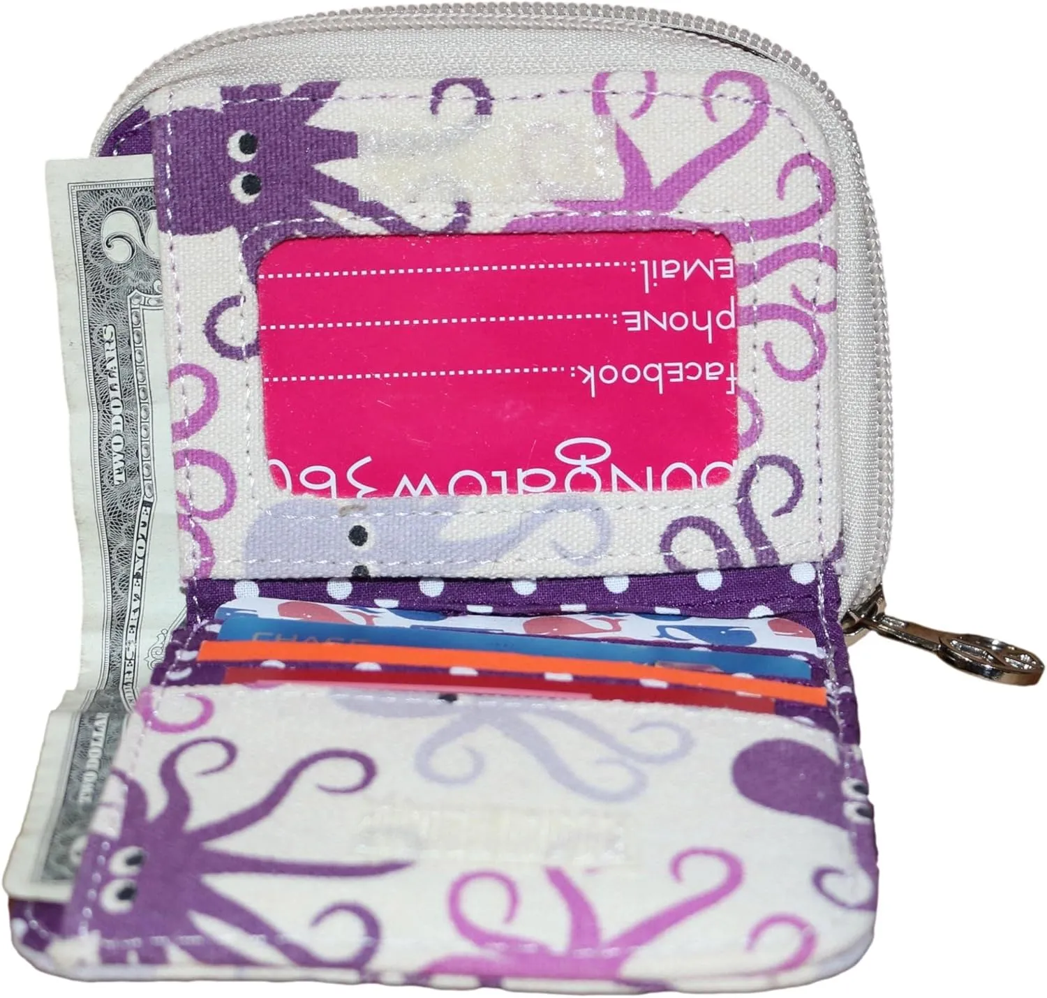 bungalow 360 Billfold Vegan Wallet (Octopus)
