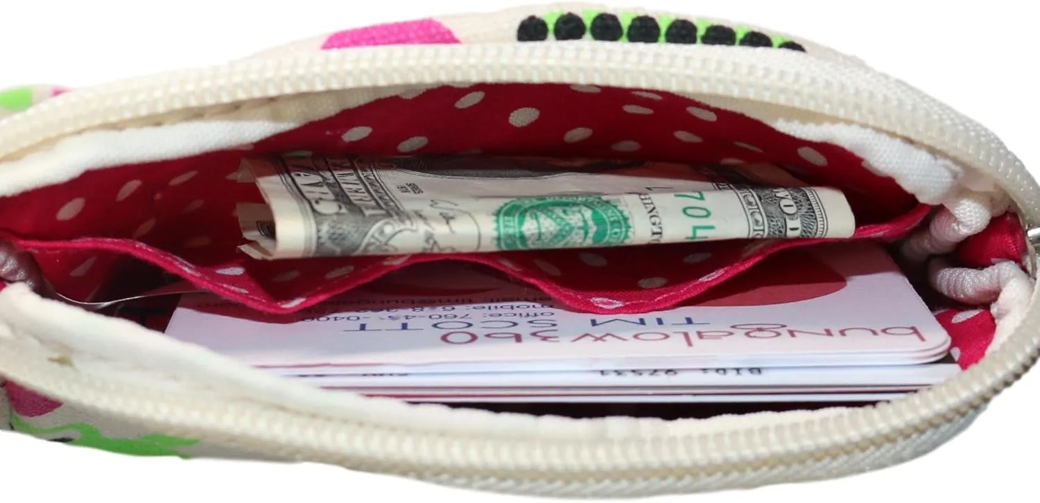 Bungalow 360 Canvas Clutch Coin Purse (Alien Frog)