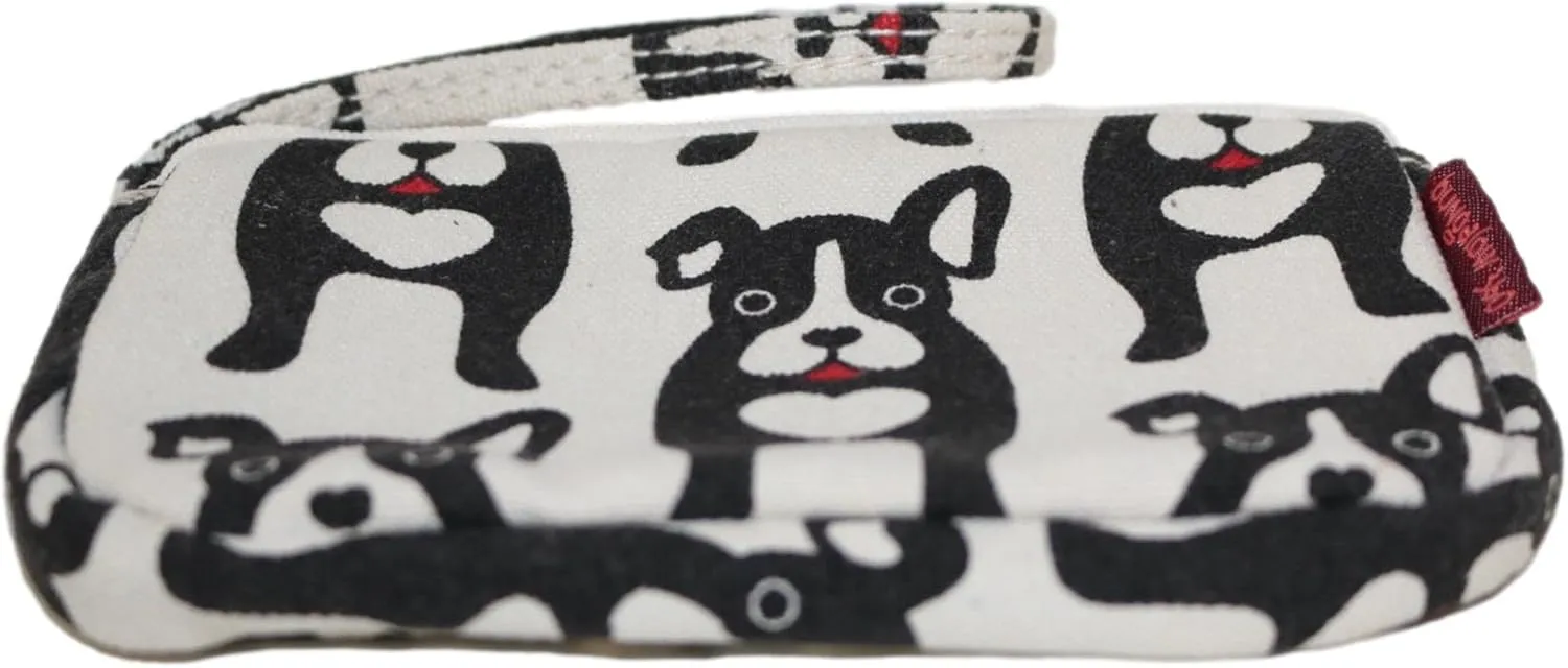 Bungalow 360 Canvas Clutch Coin Purse (Black Dog)