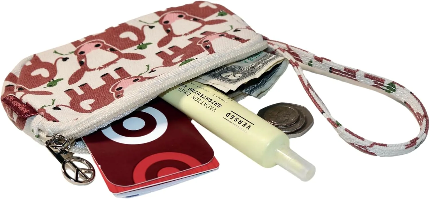 Bungalow 360 Canvas Clutch Coin Purse (Cow)