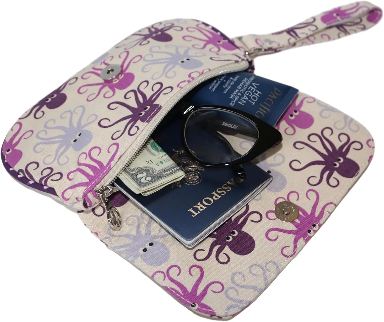 bungalow 360 Vegan Natural Canvas Wristlet