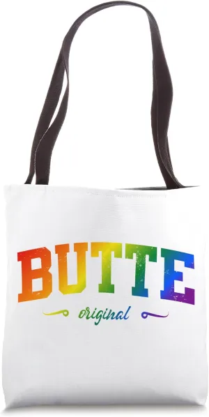 Butte Design College Montana LGBTQAI  rainbow Tote Bag