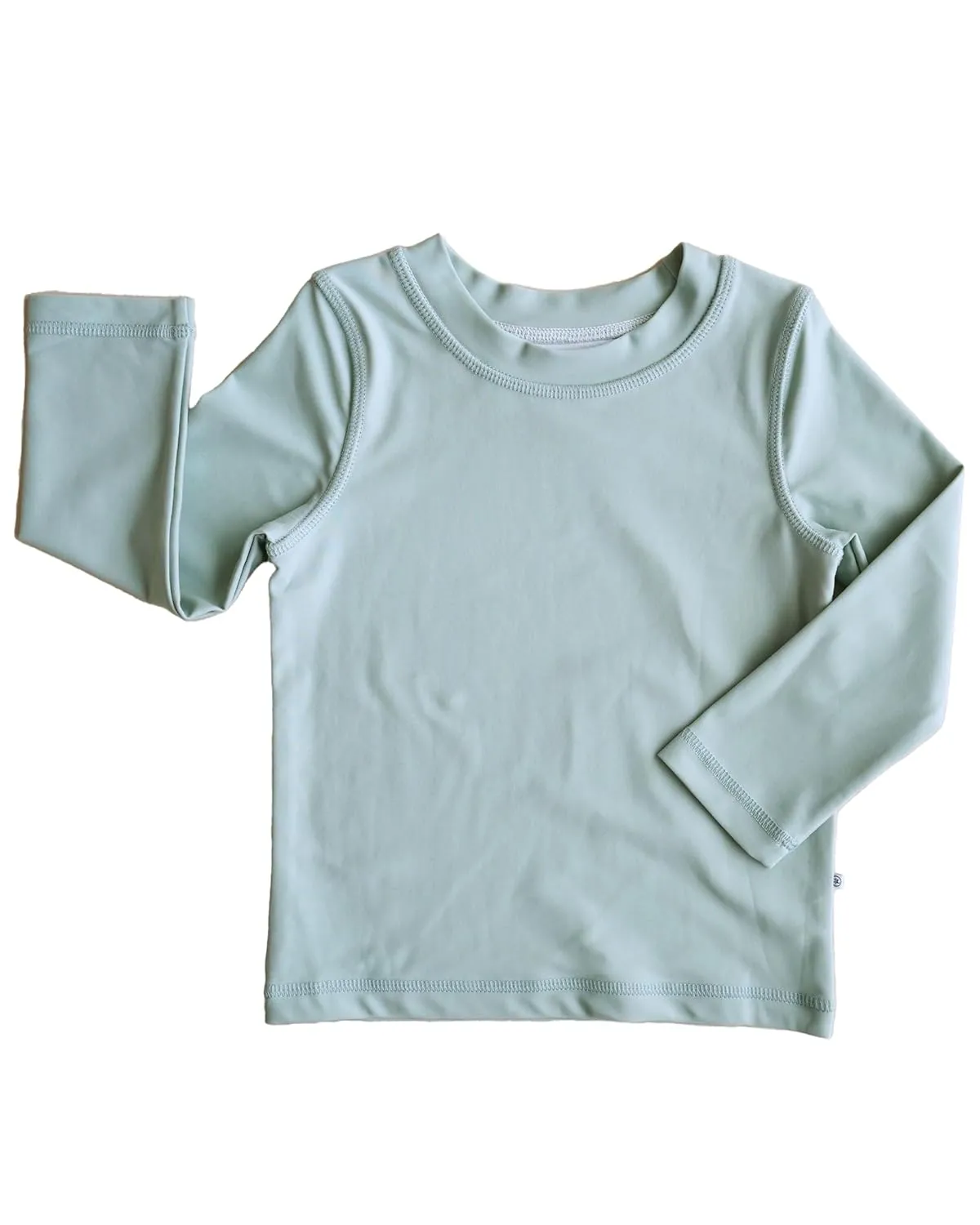 Caden Lane Boys' Rash Guard, UPF 50  Sun Protection Long Sleeve Swim Shirt, Quick-Dry, Stretchy & Lightweight Beach Shirt, Breathable & Chlorine Resistant Swimwear, Palm Green, 6-12 Months