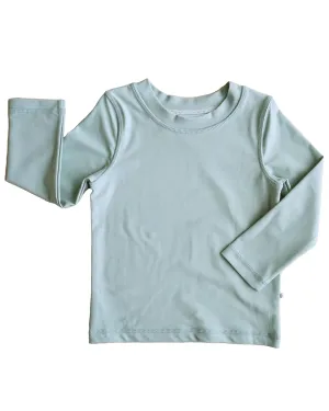 Caden Lane Boys' Rash Guard, UPF 50  Sun Protection Long Sleeve Swim Shirt, Quick-Dry, Stretchy & Lightweight Beach Shirt, Breathable & Chlorine Resistant Swimwear, Palm Green, 6-12 Months