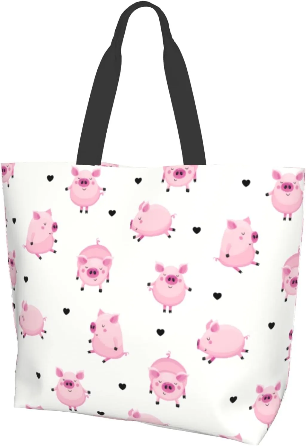 Cafl Tote Bag Shoulder Bag Large Reusable Shopping Bags Portable Storage Handbag
