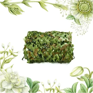 Camouflage Netting 3x3 4x6.0m Bulk Roll Camo Netting Shade Net UV Block Breathable Green Garden Plant Netting Balcony Privacy Screen Camouflage Accessories(2.5 * 5.0m/8.2 * 16.4ft)