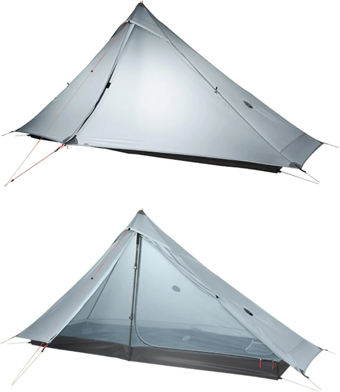 Camping Tents,1 Pro Tent Outdoor 1 Person Ultralight Camping Tent 3 Season Professional 20d Rodless (Color : Green, Size : 3 Season)