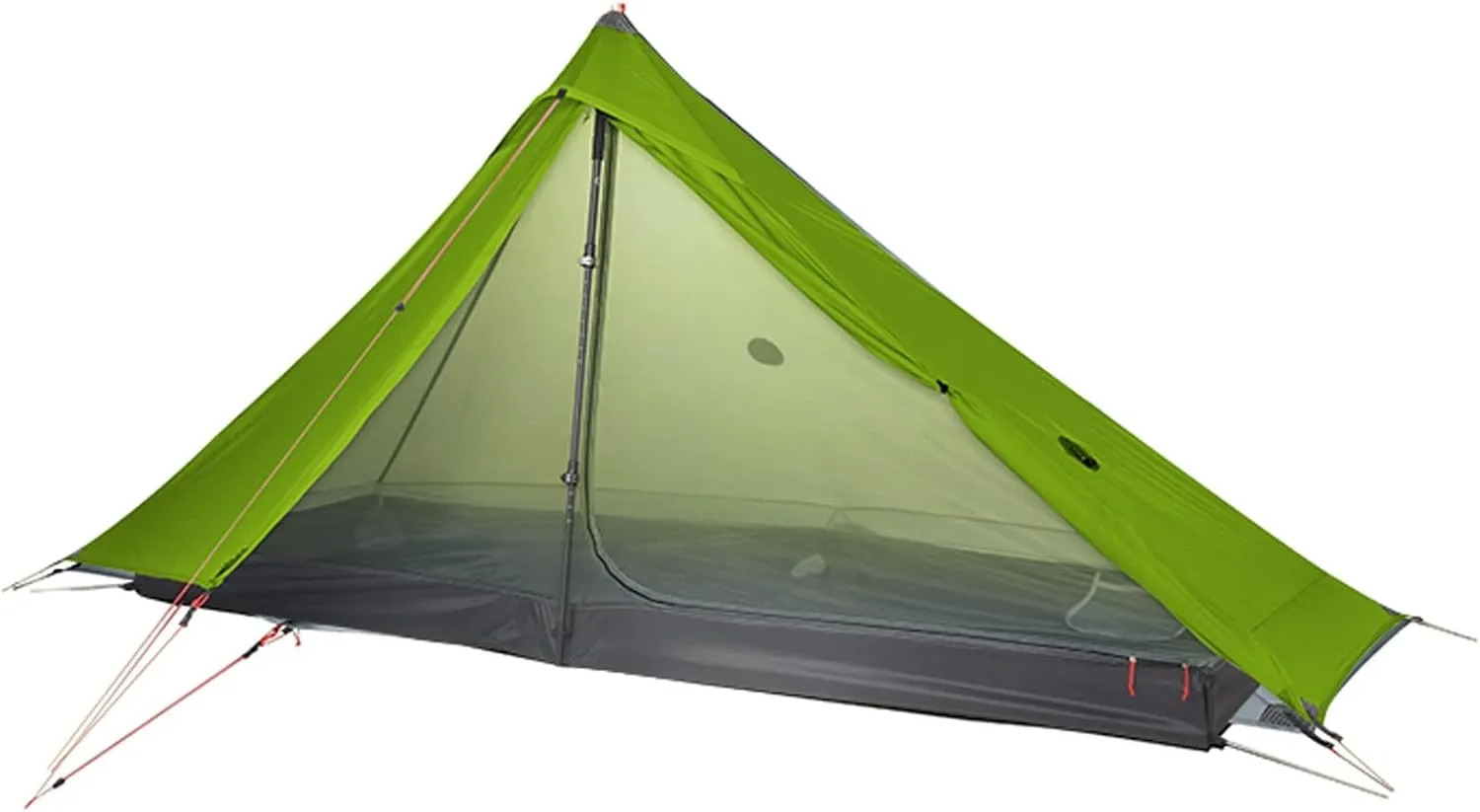 Camping Tents,1 Pro Tent Outdoor 1 Person Ultralight Camping Tent 3 Season Professional 20d Rodless (Color : Green, Size : 3 Season)