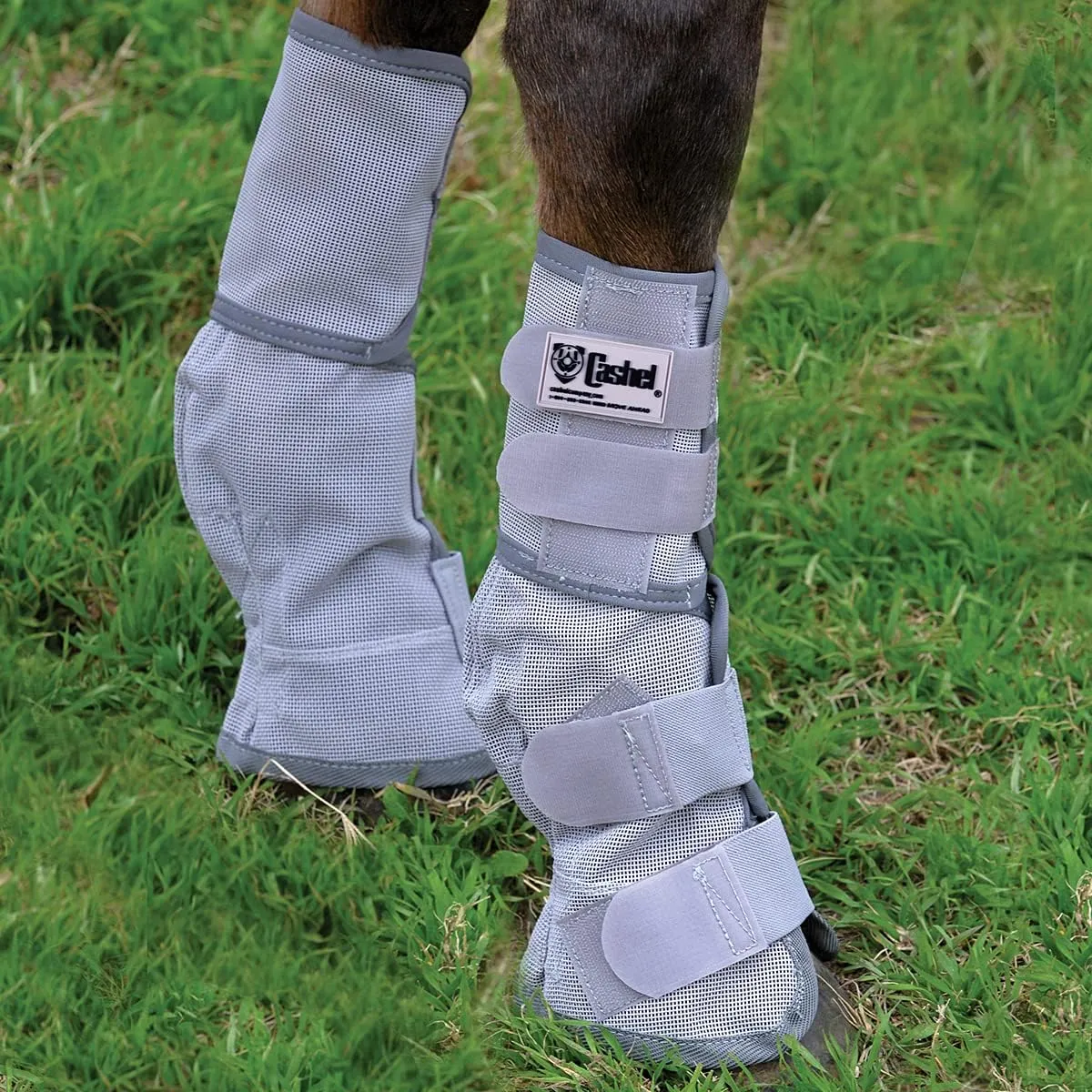 Cashel Crusader Horse Fly Leg Guards Small Pony Grey
