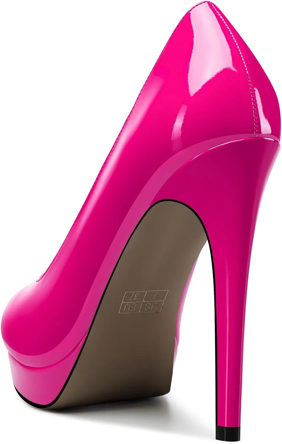 Castamere Womens High Heels Platform Pumps Slip-on Stilettos 12CM Heel Office Dress Shoes