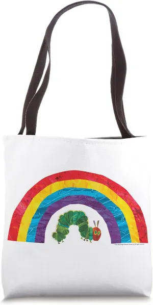 Caterpillar with Rainbow Tote Bag