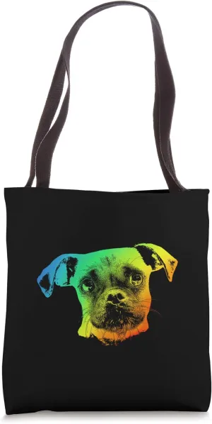 CHUG Funny Gift, Rainbow Colorful Retro Tote Bag