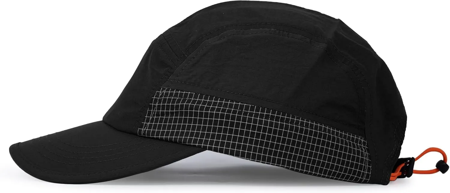 CLAPE Baseball Cap Quick Dry 5 Panel Trucker Hat Unstructured Dad Hat Sports Running Cap Low Profile Golf Hat Fitted Cap
