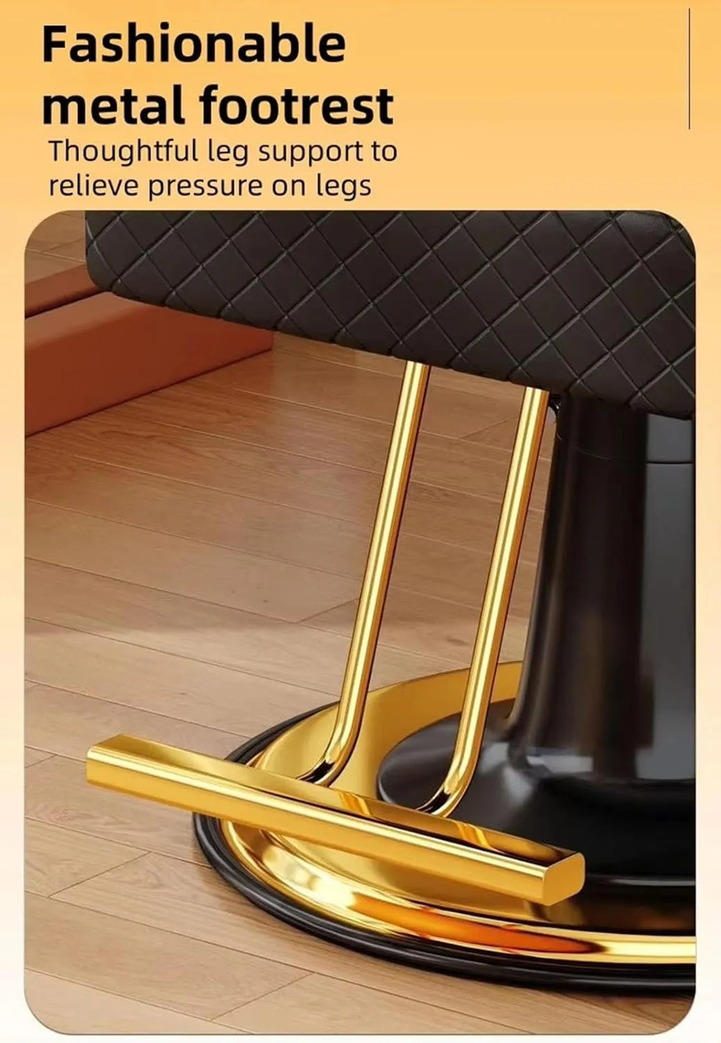 Classic Checkered Barber Chair - Ergonomic 360° Swivel Salon Chair with Hydraulic Lift,Black/c