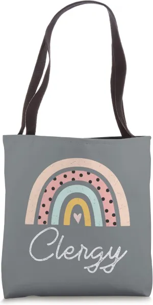 Clergy Rainbow Women Girl Tote Bag