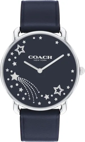 COACH Elliot Women's Quartz Watch, 2H Movement, Leather Strap - Water-Resistant to 3ATM - Modern Minimalist - Gift for Her, 36mm