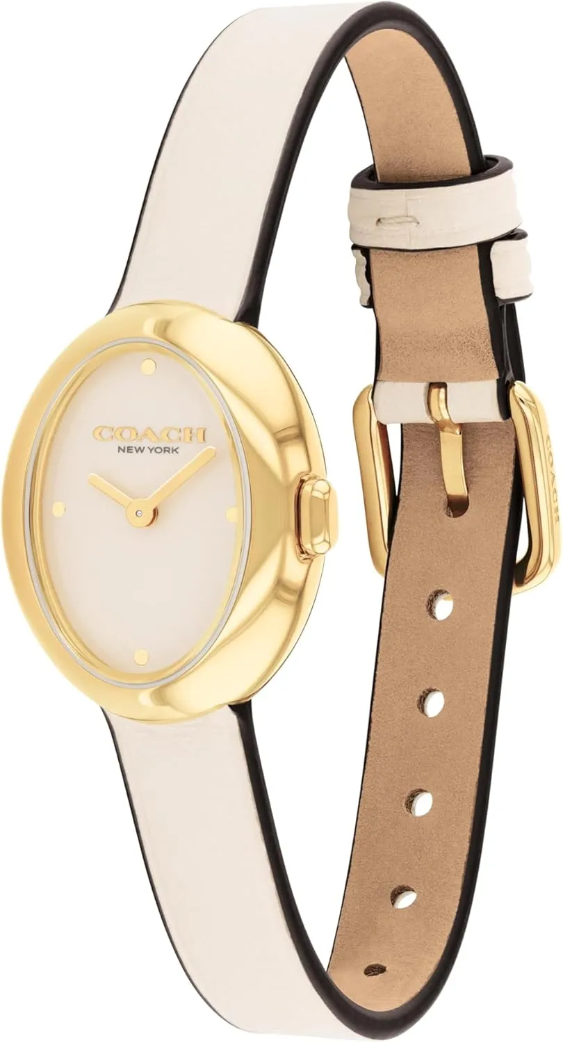 Coach Sammy Women's - 2H Quartz Watch - Calfskin Leather Strap - Water Resistant up to 3ATM/30 Meters - Gift for Her - Modern Design - Perfect for Everyday Wear - 22.5mm