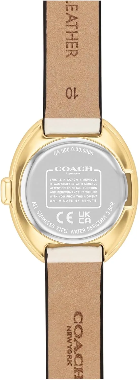 Coach Sammy Women's - 2H Quartz Watch - Calfskin Leather Strap - Water Resistant up to 3ATM/30 Meters - Gift for Her - Modern Design - Perfect for Everyday Wear - 22.5mm