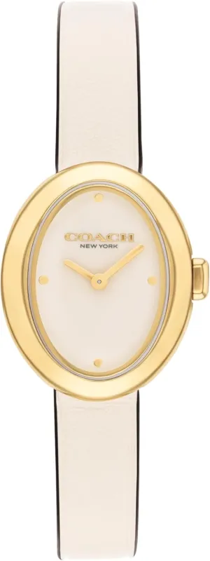 Coach Sammy Women's - 2H Quartz Watch - Calfskin Leather Strap - Water Resistant up to 3ATM/30 Meters - Gift for Her - Modern Design - Perfect for Everyday Wear - 22.5mm