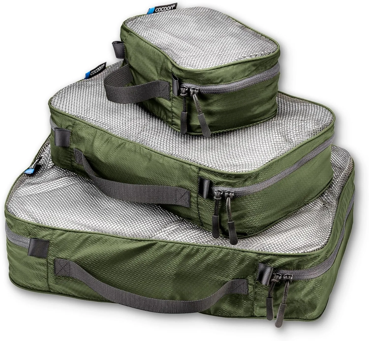 COCOON - Premium - Packing Cube - Ultralight SET - Olive Green - Set of 3