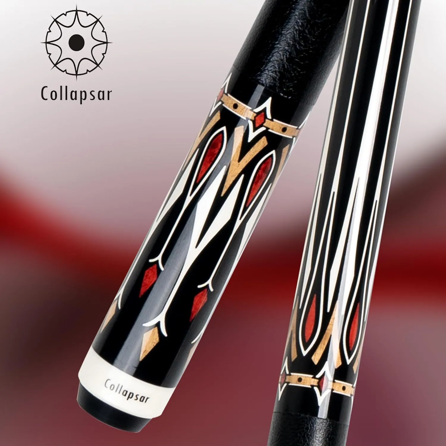 Collapsar CA Pool Stick with 1X1 Hard Case,58" Maple Professional Billiard Cue Stick,19-21 oz Pool Cue Set