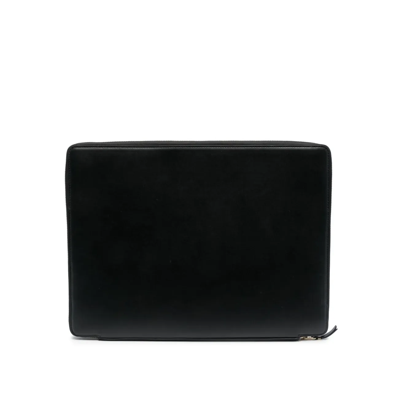 Comme Des Garçons Wallet leather zipped briefcase (black)