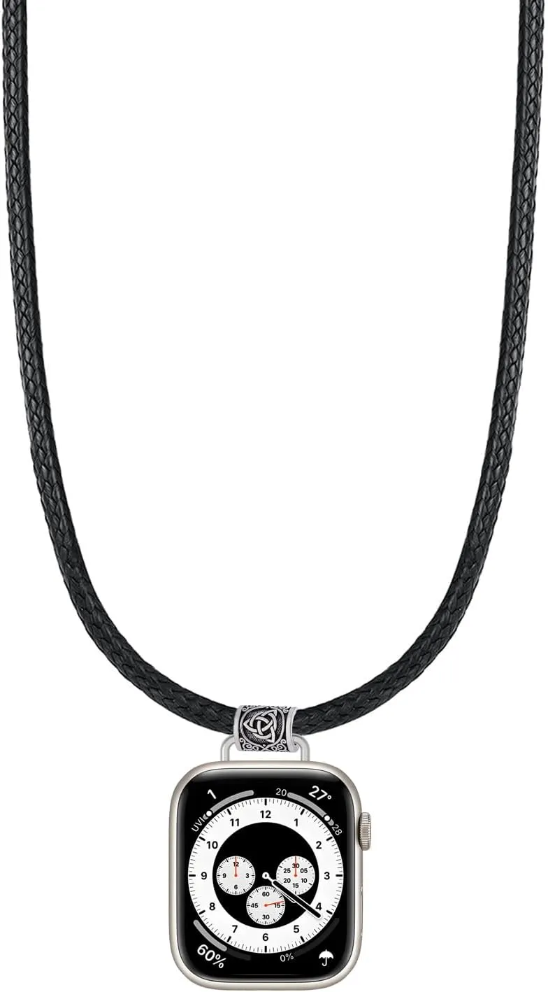 Compatible with Apple Watch Ultra 2/Ultra, Series 10 9 SE 8 7 6 5 4 3 2 1 Watch Necklace for Women, Pendent Clip Compatible with Apple Watch 38mm 40mm 41mm 42mm 44mm 45mm 46mm 49mm