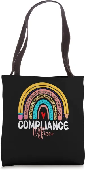 Compliance Officer Rainbow Leopard Legal Justice legitimate Tote Bag