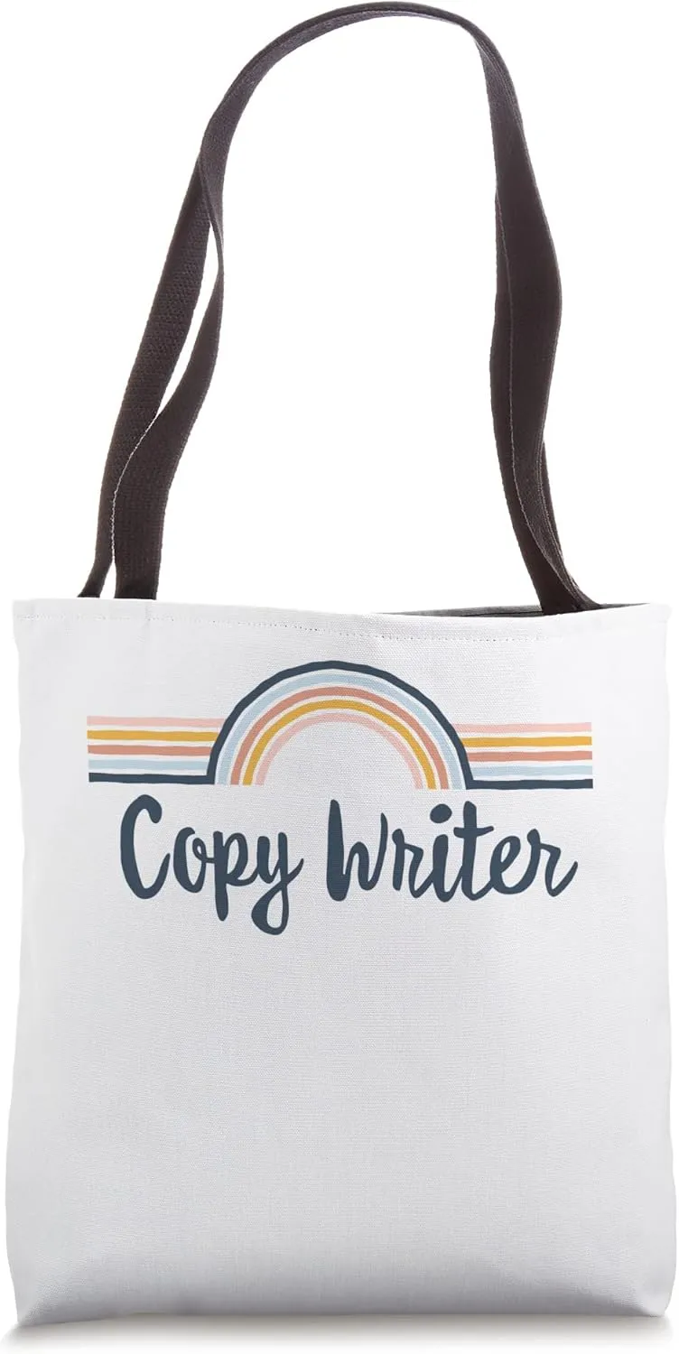 Copy Writer boho Rainbow, Cool Matching Copy Writer Tote Bag