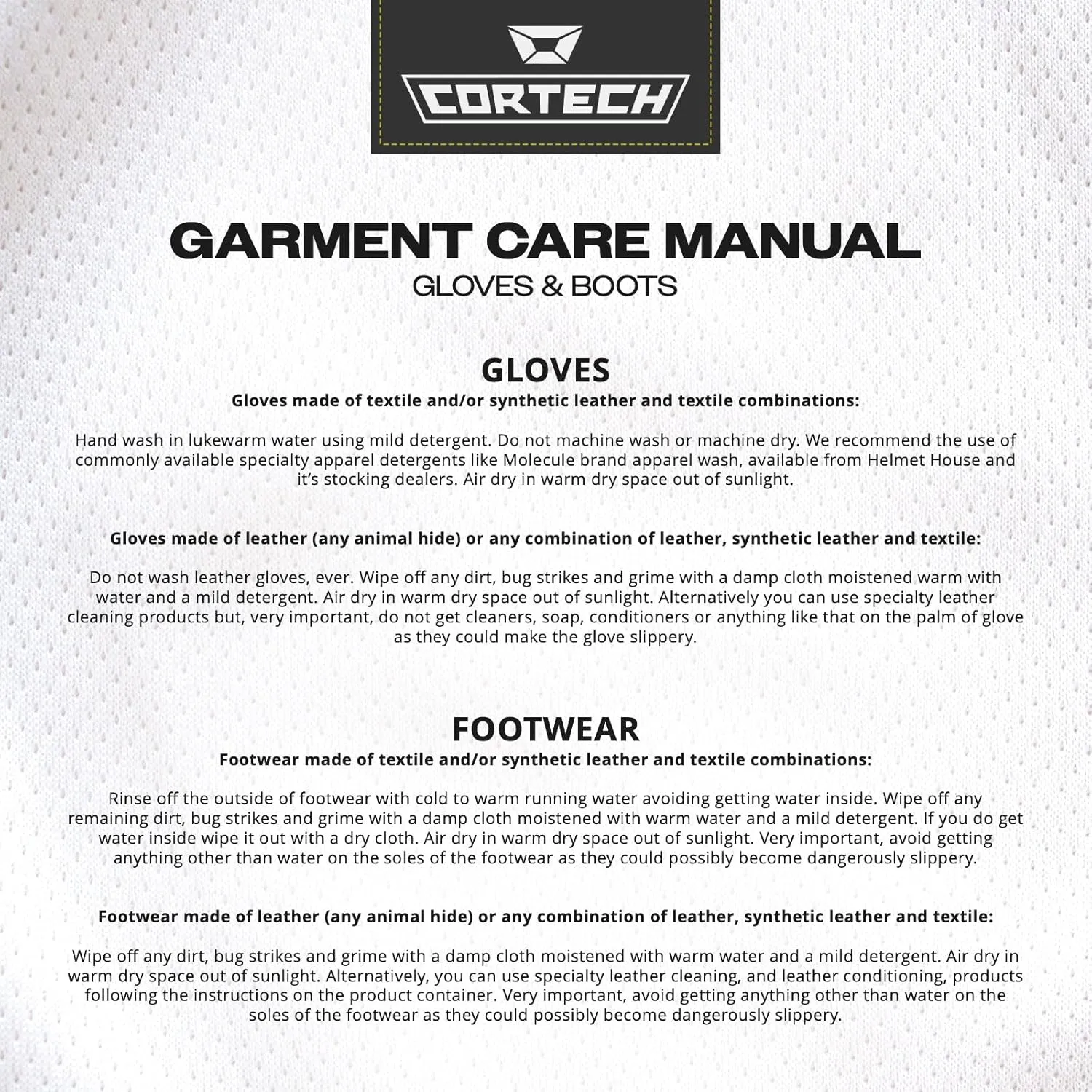 cortech Men's Revo Sport Short Cuff Motorcycle Gloves