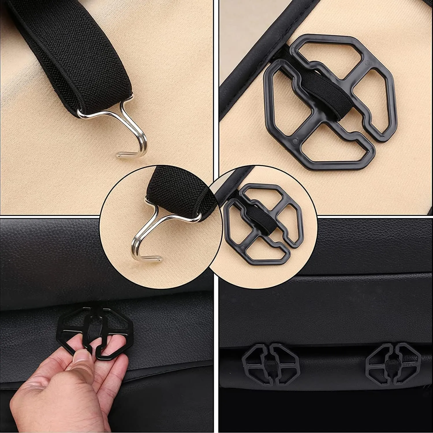 Coverado Seat Covers, Car Seat Covers Front Seats, Beige Car Seat Cover, Waterproof Car Seat Covers, Car Seat Cushion, Front Car Seat Covers Leatherette Car Seat Protector Universal Fit Most Cars