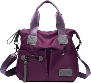 Crossbody Bag for Women Waterproof Handbag Multi-Pocket Nylon Travel Shoulder Purse