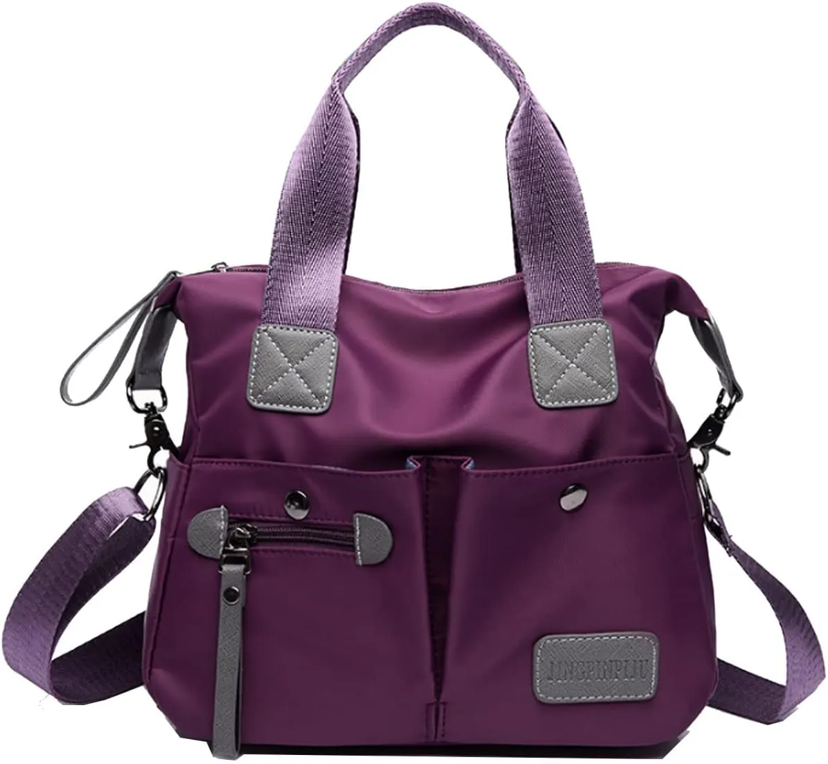 Crossbody Bag for Women Waterproof Handbag Multi-Pocket Nylon Travel Shoulder Purse