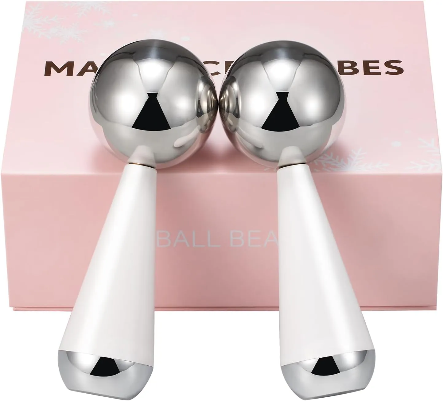 Cryo Sticks for Face - Facial Skin Care Tools for Women Face Eyes, Ice Globes-Cooling Massage Tools, Ice Globes for Face - 360 Rotating Unbreakable Stainless Steel Cooling Face Globes