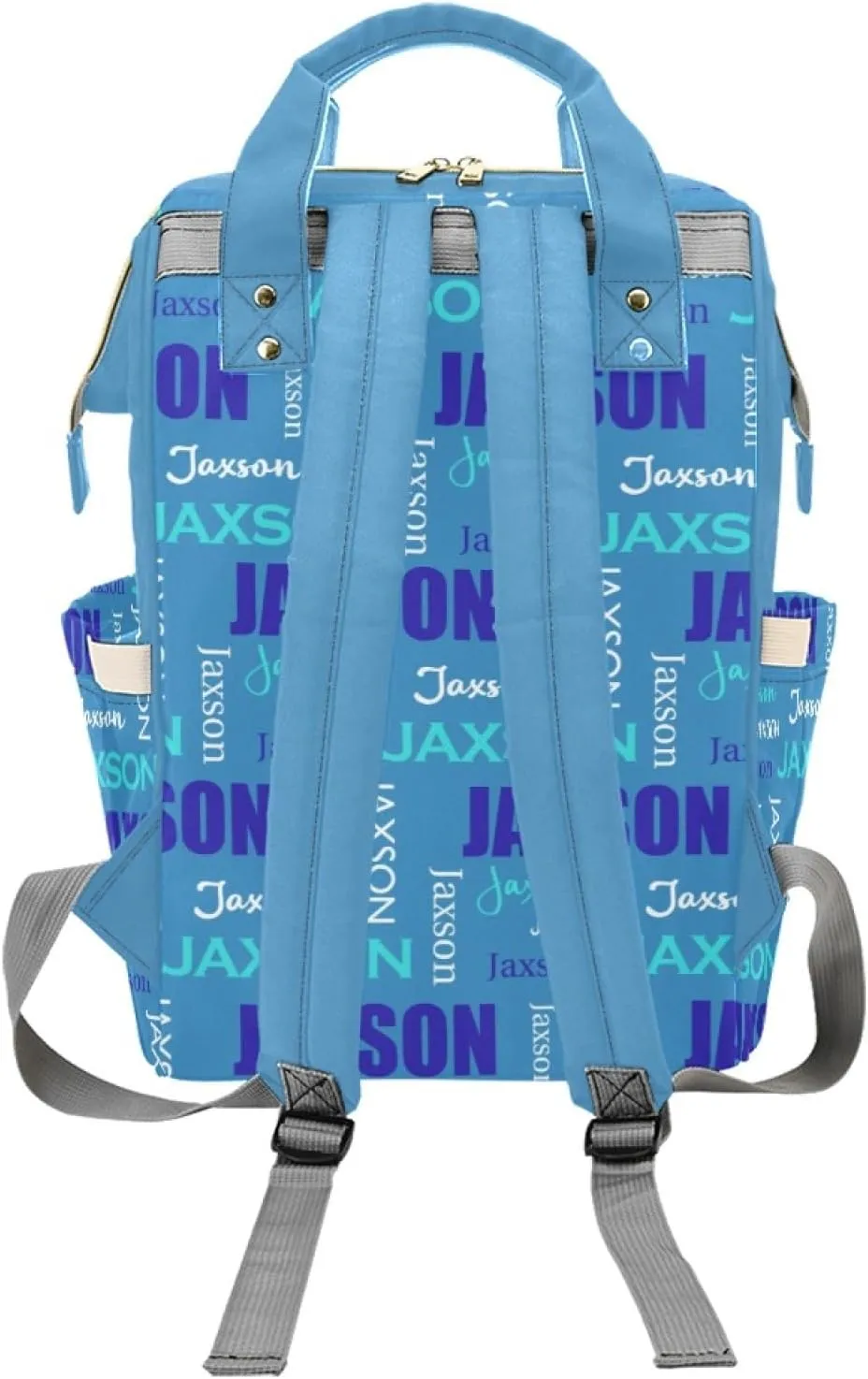 Customized Name Diaper Bag for Mom, Personalized Monogram Diaper Backpack for Mama Mommy Maternity, Large Capacity Nappy Bag for Baby Girls Boys, Travel Shoulder Bag for Women
